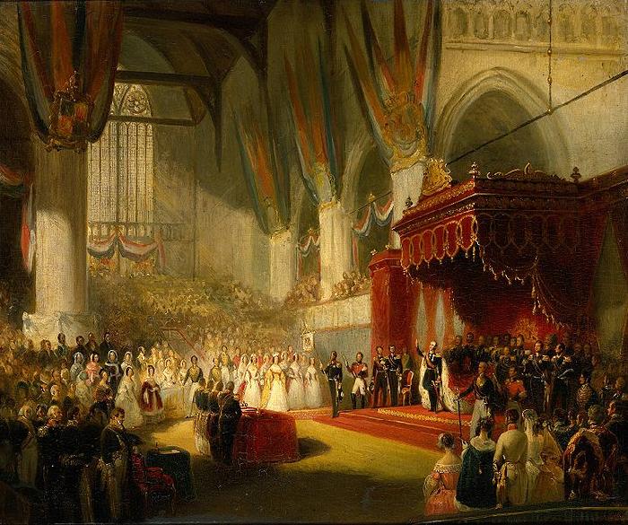 Nicolaas Pieneman The Inauguration of King William II in the Nieuwe Kerk Germany oil painting art